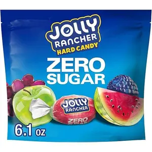 JOLLY RANCHER Zero Sugar Assorted Fruit Flavored Hard Candy Bag, 6.1 Oz and 3.6 Oz