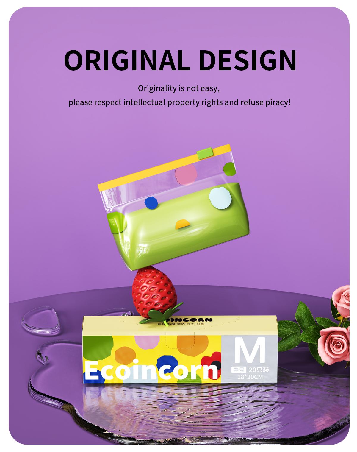 Sealed bag, food preservation bag, household self sealing bag, plastic sealing, thickened refrigerator storage, refrigeration special packaging with sealing tape