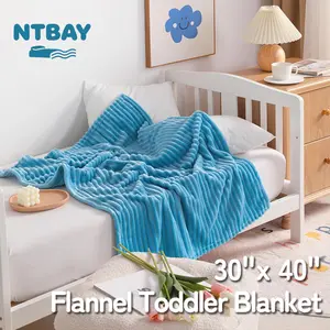 NTBAY Flannel Fuzzy Toddler Blanket – Warm & Lightweight