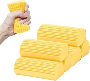 Magic Eraser Sponges 50PCS All-Purpose Melamine Foam Sponge for Kitchen Bathroom Home Deep Cleaning Strong Stain Grease Remover Yellow