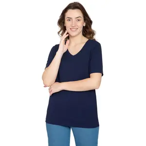 Women V-Neck Casual Tee