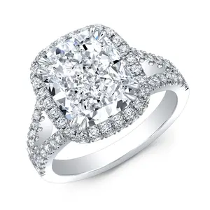 Cushion Halo and Hidden Halo Split Shank
