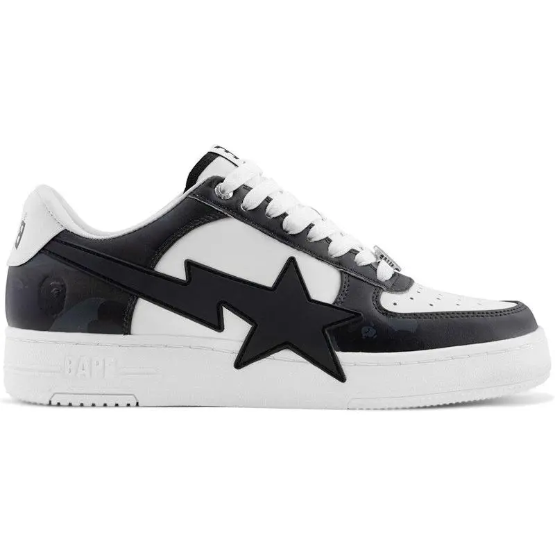 A Bathing Ape Bape Sta Low OS #1 Color Camo Black White (men) by StockX A Bathing Ape Bape Sta Low OS #1 Color Camo Black White (men) by StockX