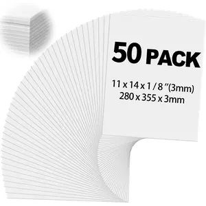 Foam Poster Boards for Presentation School Crafts Office Art Projects 11 x 14 Inch White 50 Pack