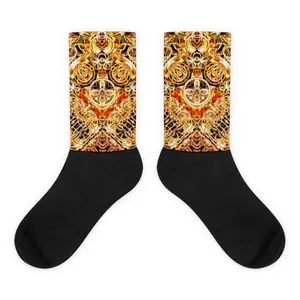 Fire Artist  Black Foot Socks