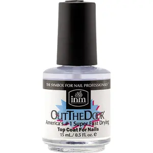 INM Out The Door Fast Dry Top Coat for Nails 0.5 oz America's #1 Super Fast Drying Formula 15 mL 0.5 Fl Oz Polish Cutics Manicure Cosmetic