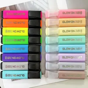 Highlighter Pen, 8 Counts/set Chisel Tip Marker Pen, Journaling School & Office Supplies, Stationery Supplies for Home School Office, Writing Stationery