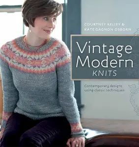 Vintage Modern Knits Book - Contemporary Knit Designs Using Classic Techniques, Fashionable Casual Lace Sweaters & Garments for Crafts & DIY Enthusiasts