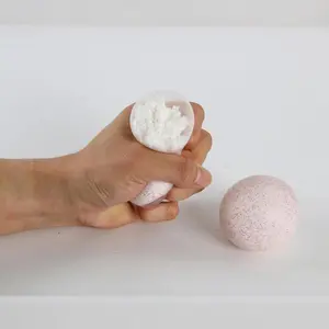 Snowball Crunch Squeeze Ball Pink Crunchy Texture Sensory Toys