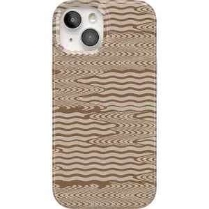 Casely iPhone 15 Case | Mocha Ripple | Brown Waves | Compatible with MagSafe | Classic Ultra Thin Design