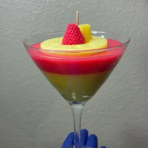 Pineapple/ Strawberry martini candle
