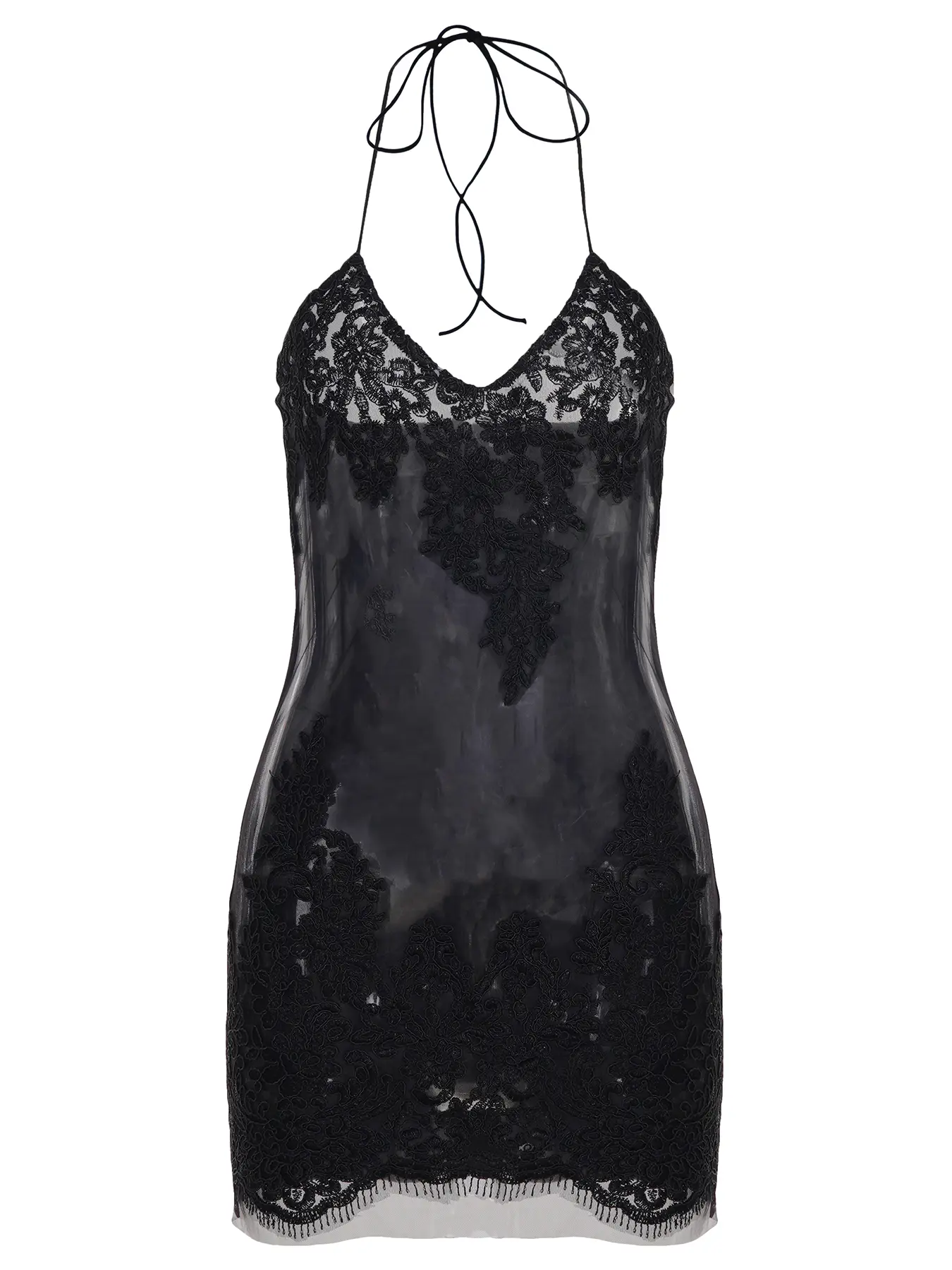 Transparent Lace Patchwork Leather Dress, Nightclub Party Club Sexy Tight  Fit Halter Short Dress, Elegant Sleeveless Bodycon Cocktail Dress, Women's  Fashion Clothing