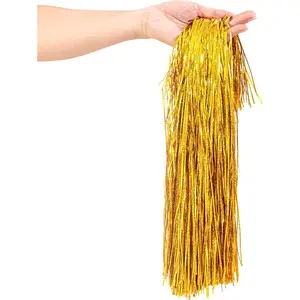 2500 Strands Christmas Tinsel Icicles Golden Iridescent Tinsel Foil Fringe Icicles Christmas Tree Tinsel Decoration for Christmas Birthday Wedding Party  Decoration