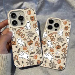 Halloween Ghost is suitable for Apple 17PROMAX phone case, iPhone 15 soft case, 14 luxury style, 13 ins style
