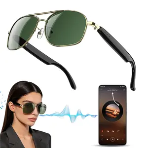 Smart Bluetooth 5.4 Sunglasses with Open-Ear UV400 Protection Blocking UV Protection Waterproof for Outdoor Sports Daily Wear Electronic Gadgets