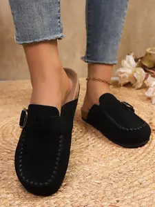 Women's Casual Suede Moccasin Slippers, Slip-On Comfortable Lightweight Flats, Perfect for Daily Commute & Weekend Wear