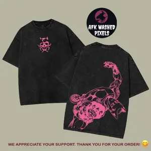 "JOJO" KILLER QUEEN Anime Oversized T-Shirt, Heavyweight Cotton Shirt Regular Comfort Fit Fabric Menswear Tshirt Clothes Top Gamis Casual Shortsleeve