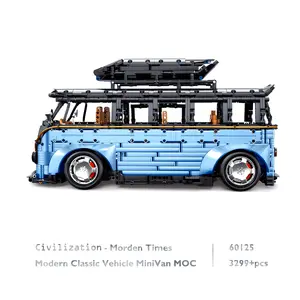 JMBricklayer 60125 City Bus Building Set For Adults, 1:8 Scale Model Car Modern Classic Camper Van Building Kit Construction Vehicle Brick