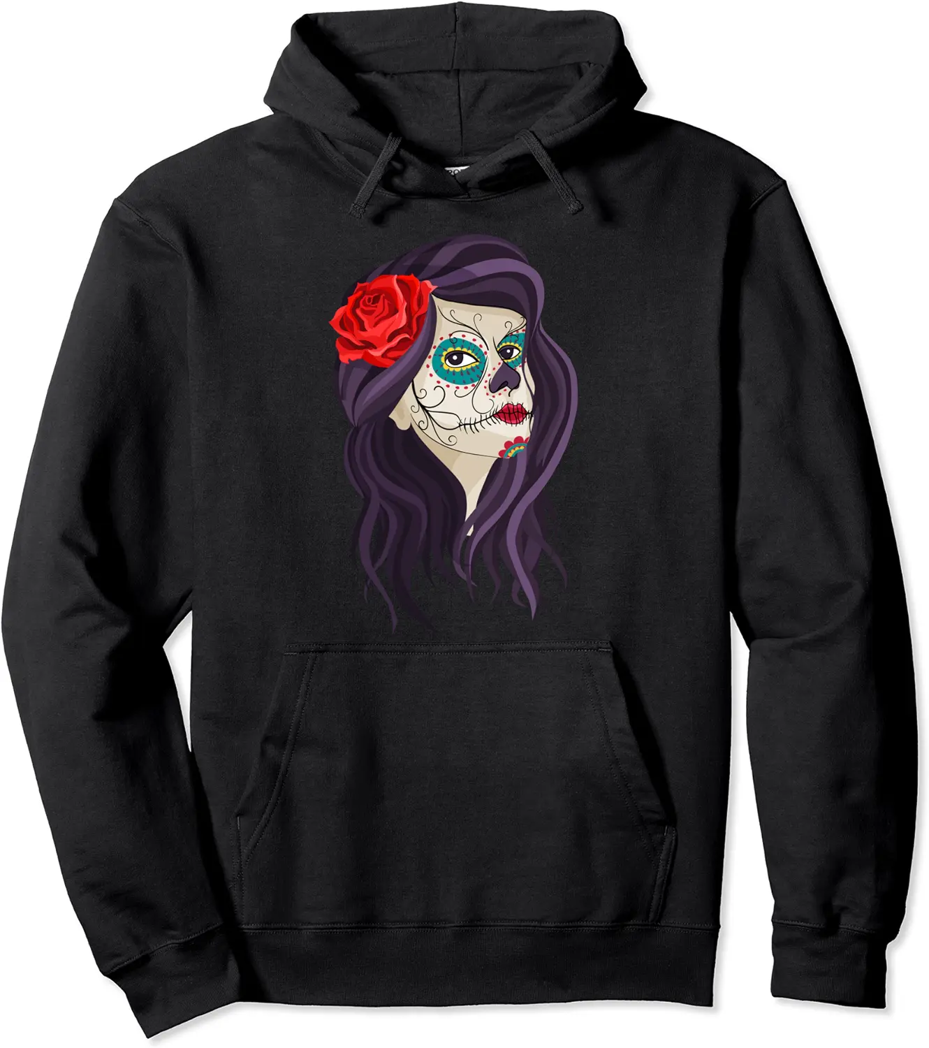 Catrina costume Dia De Los Muertos Day of the dead woman Pullover Hoodie - 63B09JSJKR7S