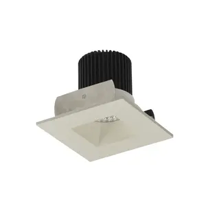 Nora Lighting 2" Iolite LED Square Reflector with Square Aperture, 1000lm / 14W, 4000K, White Reflector / White Flange NIOB-2SNDSQ40XWW/10