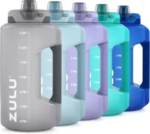 ZULU Goals Half Gallon Water Bottle with Straw