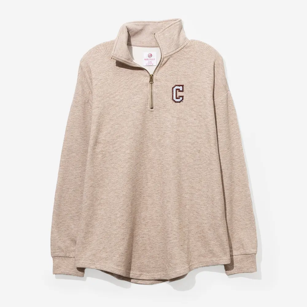 College of Charleston Cougars Heathered Fleece Pullover | Tan