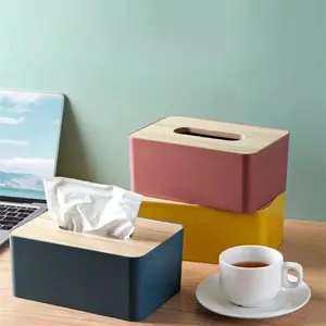 Tissue Box Cover, 1 Count Rectangular Tissue Holder, Tissue Storage Box for Desk, Office, Home Organizer for Living Room Bedroom Bathroom