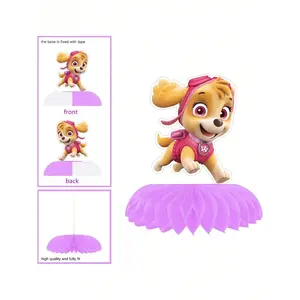 3/6 piece standing large success birthday honeycomb display stand, dog-themed party supplies, birthday table decoration, birthday party atmosphere decoration, the best holiday gift for a good friend, perfect party decoration