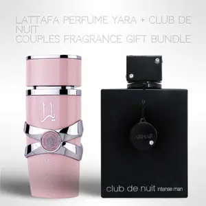 Lattafa Perfume Yara + Club de nuit 100ml (3.4 Fl oz) Long Lasting Perfume - Value Bundle - Couples Fragrance Gift Bundle