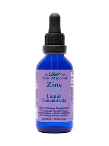 Eidon Ionic Minerals Liquid Zinc Concentrate Supplement 2oz 60ml Gluten Free GMO Free Dairy Free for Immune System & Endocrine Health Healthy