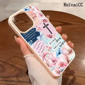 Premium Magnetic Phone Cases for iPhone11/12/13/14/15/16//17/Air/promax/Plus Christian Bible Quotes Floral Collage y2k cased MagSafe Ready, Anti-Fall, Springtok and Ultra-Thin Design | Perfect for Everyday Use Protector Screen Protector Aesthetic Cover