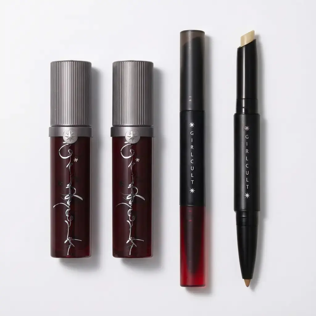 GIRLCULT Lip Gloss & Lip Liner Bundle, Hydrating Lipgloss, Nourishing Lipgloss, 1 Count Mirror Water Gloss Lip Glaze and 1 Count Double-ended Lip Concealer & Contouring Lip Liner for Women & Girls