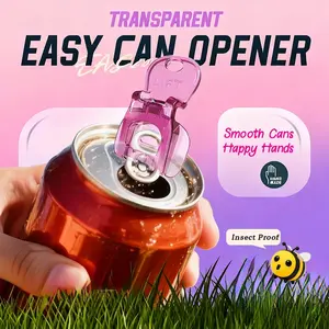 6/12 pack transparent manual Can Opener, Household Kitchen Bottle Opener, suitable for manual can openers, Can Openning Tool For Every Household, Chrismas Party Supplies, Kitchen Stuff, Kitchen Accessories, Utensils