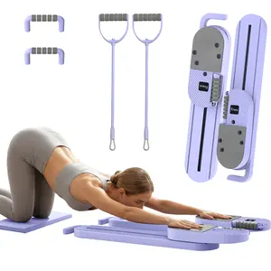 Pilates Board, Multifunctional Ab machine for Home Workouts, Portable Pilates Reformer for Core Workouts, Foldable Home Gym Equipment for Full Body Workout