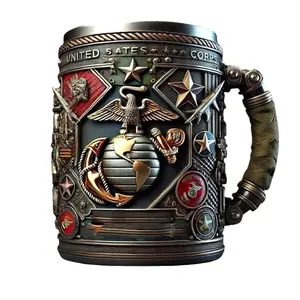 3D Military Mug – Handmade Veteran Gift for Dad