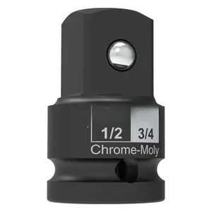 1/2-Inch  Socket Adapter, 1/2" Female x 3/4" Male Increaser | Chrome-Molybdenum alloy steel = Fully  Rated (LX-401)