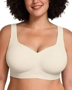 Women Wirefree Bras for Women Full Coverage No Underwire Everyday Bras Comfortable Wireless Padded Bras