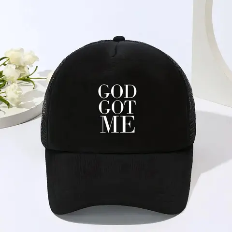 Letter Printing Baseball Cap, Classic Baseball Cap, Casual Versatile Breathable Mesh Baseball Cap, Truck Driver Hat, Graphic Trucker Hat, Graphic Hats, Funny Gift Hat for Men and Women, Black Snapback Cap