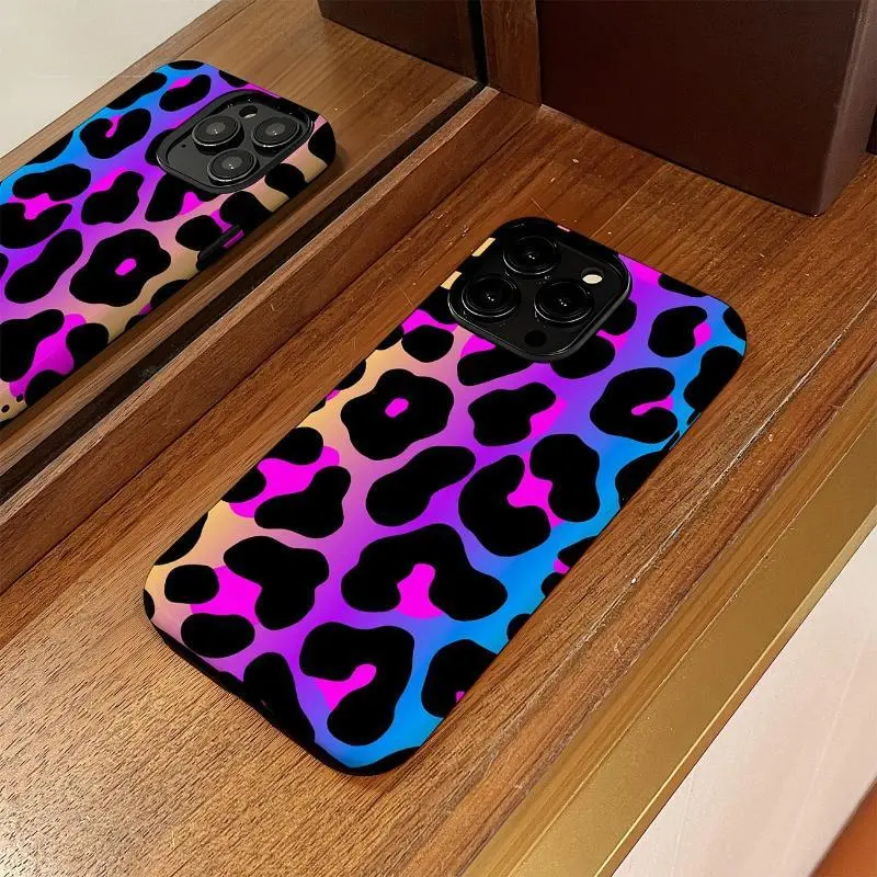 leopard phone case for use with iPhone 17 air 16 Pro max 15 plus 14 Pro 13/12/11/X/XR/XSMAX sublimation phone case compatible with Samsung Galaxy S25 ultra S24 plus S23 FE S22/S21 anti-yellowing aesthetic phone case colour latest viral aesthetic, Accessor