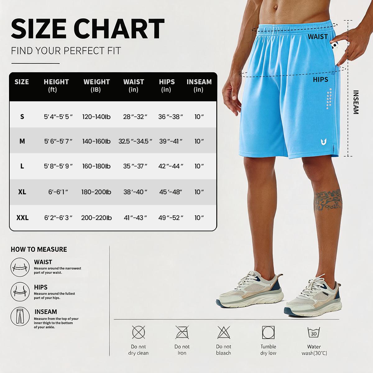 Men's Athletic Basketball Shorts with Zipper Pockets - Quick Dry Gym Shorts, Breathable Mesh, Reflective Running Shorts for Basketball Workout