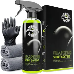 Graphene  Coating(16.9 Oz.) - UV Ceramic Coating for  -3-in-1Next Gen  Wax  for  for Incredibly Slick, Glossy Finish- Waterless Wash & Wax (Green-500ml)
