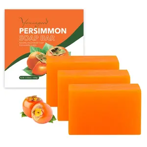 3 PCS Persimmon Soap Bar for Body Odor Control, Natural Deodorant Body Bar Soap for Old People Smell, Remove Body Odor, Organic Eliminating Body Odor Wash Soap for Women & Men