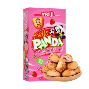 MEIJI Hello Panda Biscuit with Strawberry Cream Filling 60g