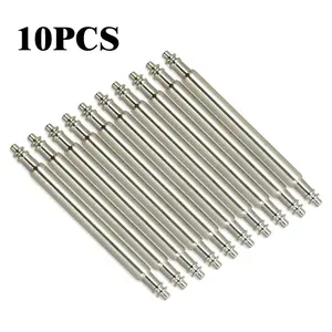 Stainless Steel Watch Band Spring Bars, 10pcs/set 1.8mm Diameter Watch Pins, Watch Repair Tools for Traditional & Smart Watches