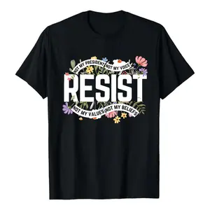 100% Cotton Floral Resist Shirt, Unisex Wildflower Protest Tee, Civil Rights Social Justice Shirt, Equality Activist, Community Is Resistance Shirt