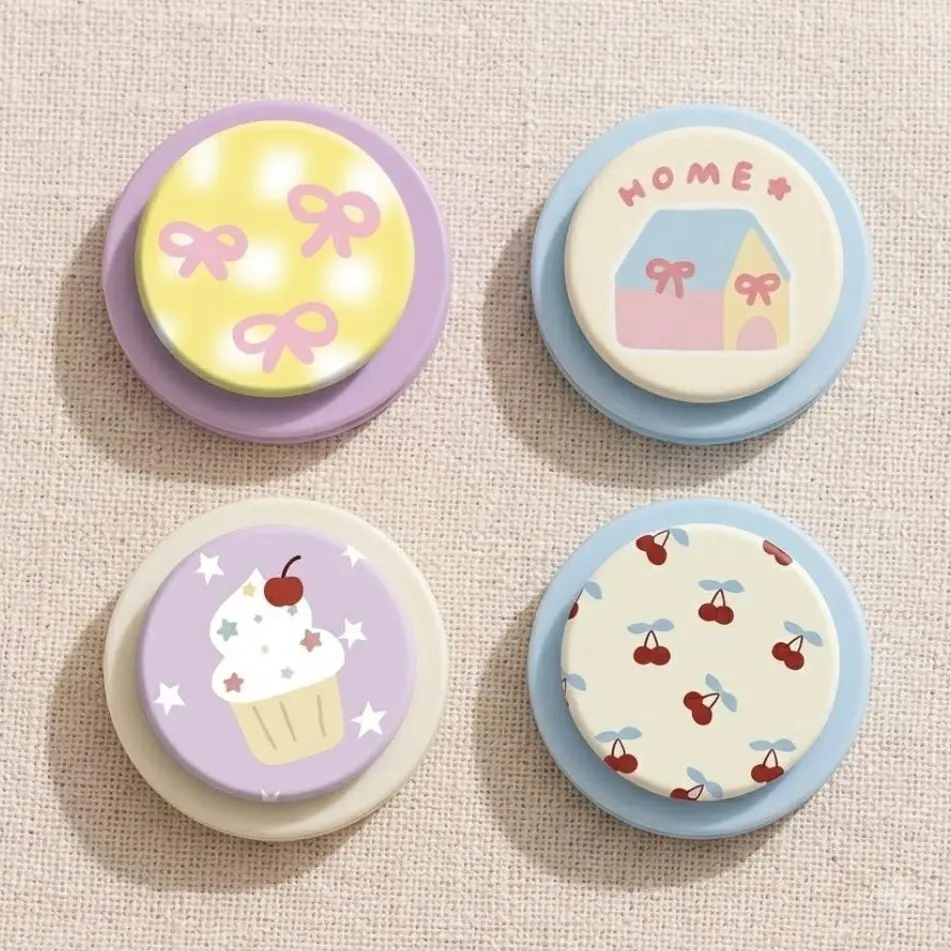 [MAGNETIC] Cute Pastel MagSafe Phone Grip, Aesthetic Bow & Cherry Magnetic Holder, Kawaii Cupcake Phone Stand, Coquette Tech Accessory, Gift for Her