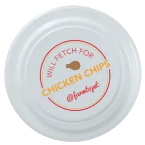 Will Fetch for Chicken Chips Dog Frisbee