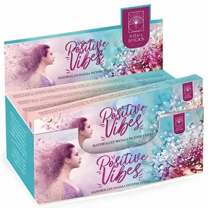 Soul Sticks Positive Vibes Masala Incense Sticks - 15 g (12 Pack)