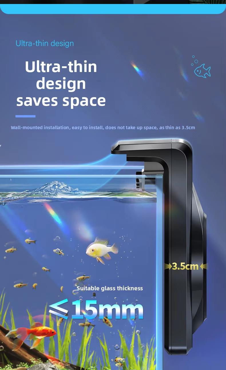 Aquarium Cooling Fan Adjustable Wind Speed Effectively Reduce Water Temperature Prevent Fish Heat Stress Perfect For Household Small Medium Fish Tank Fresh Salt Water Breeding Use