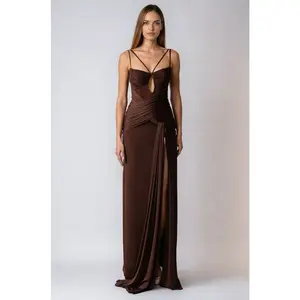 Sienna Draped Cutout Maxi Dress